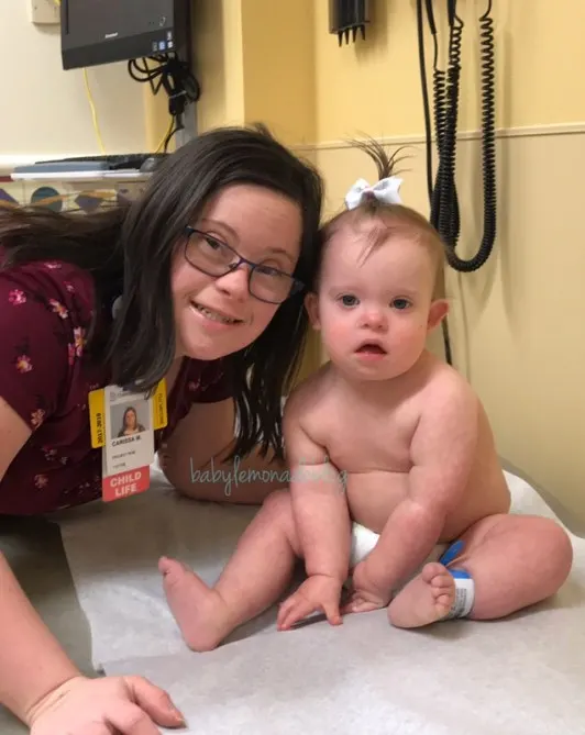 making friends at the Down syndrome clinic