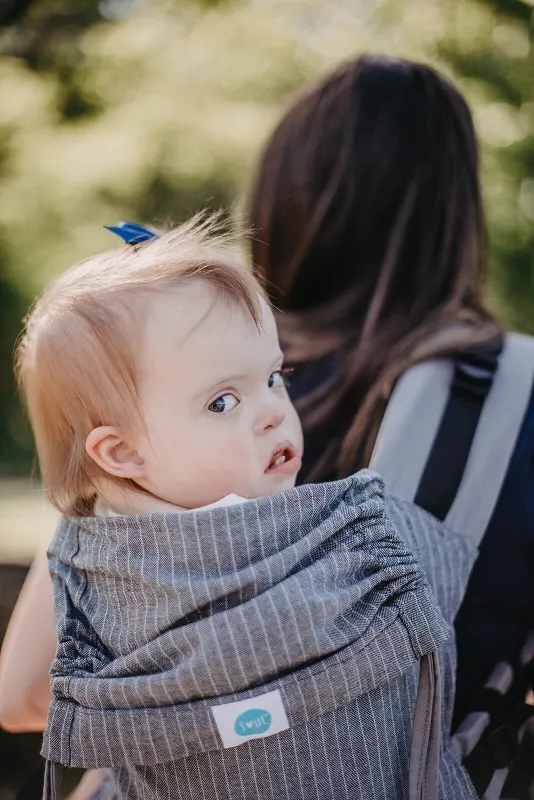 The beautiful face of Down syndrome & My full review on the Full Buckle Carrier from Soul Slings